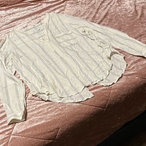 Gentle Fawn Ivory and Navy Blouse